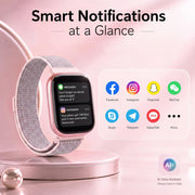 Smart Watch for Women, Bluetooth Answer/Make Calls, 1.83"HD Screen, 2 Bands | IP67 Waterproof Fitness Tracker, Heart Rate/Sleep Monitor, DIY Dial, Multi-Sport Modes Pedometer, Smartwatch for iOS/Android
