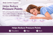 Arlinens Mattress Topper Double Bed 5cm Thick, Hotel Quality Box Stitched Microfibre Mattress Topper Super soft Anti Allergy Quilted Mattress Topper with Strong Elastic Straps (Double,137Cm X190cm)