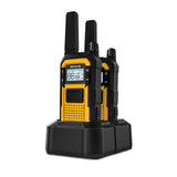 Retevis RB48 FRS Walkie Talkies Long Range,Mil-Standards 810H Two Way Radio | Rugged&IP67 Waterproof & Floating, Emergency Radio, Heavy-Duty,Dual PTT,Vibration Alert,NOAA,Rechargeable,20hr Battery,2 Pack
