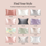 Kitsch Satin Pillowcase with Zipper 48x66cm - Blush | Softer than Silk Pillow Cases for Hair & Skin, Smooth Cooling Satin Pillow Case, Wrinkle - Free Pillow Case, Queen Size