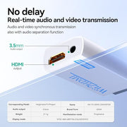 GANA Wii to HDMI Converter, 1080P Wii HDMI Adapter with 3.5mm Audio Jack | Plug and play, supports all Wii display modes, compatible with Wii/Wii U, HDTVs, monitors and projectors