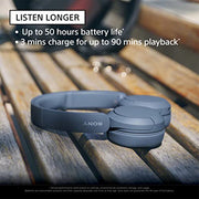 Sony WH-CH520 Wireless On-Ear Bluetooth Headphones with Microphone, Black | Comfortable Lightweight Design, Up to 50 Hrs Battery with Quick Charging, Multipoint Connection, Clear Calls, Swivel design