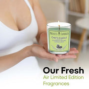 Price's Candles Chef's Jar Candle Fresh Scented Odour Reducing Candle with Basil Patchouli and Geranium Fragrance for Kitchens and Home Freshness