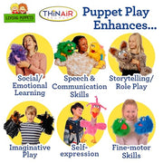 Living Puppets - Dobs the 14-Inch Horse, Plush Hand Puppet for Boys and Girls, Pony