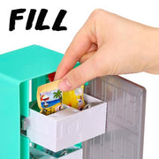 MGA's Miniverse Real Brands Vending Machine (Teal), Interactive Display & Storage Playset with Exclusive Mini Food Brands, Refillable, Collectible Miniatures, Ages 8+