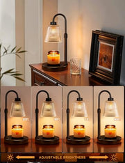 Innqoo Candle Warmer Lamp with Timer Home Decor Birthday Gifts for Women | Dimmable Candle Warmer for Jar Candles, Height Adjustable Wax Warmer,Halloween Decorations House Warming Gifts New Home