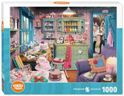 Wonder Forge The Cake Shed 1000 Piece Jigsaw Puzzle for Adults | A Charming Cake Shop Scene, Distinctive, Interlocking Pieces Offer A Sweet Visual Challenge, Ages 14+