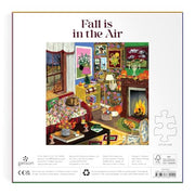 Galison Fall is in the Air Puzzle – 500 Piece Autumn Jigsaw Puzzle with Cozy Fall Living Room Imagery
