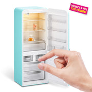 Mini Brands Fill The Fridge Playset w/UV Light by ZURU, Collectibles, DIY, Resin Play, Exclusive Recipe, NOT Edible, 8+