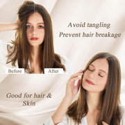 Vielit 2 Pack Satin Pillowcase for Hair and Skin Cooling,Soft as Silk Pillowcase for Hair and Skin,Easier Care than Silk Pillow Case Beige 50x75cm Gifts for Women Envelope & 2 Scrunchies