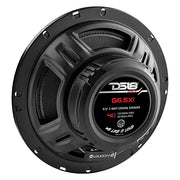 DS18 GEN-X6.5 Coaxial Speaker - 6.5", 3-Way, 165W Max, 50W RMS, Black Paper Cone, Two Mylar Dome Tweeters, 4 Ohms - Clarity Unparalled by Other Speakers in Their Class (2 Speakers)