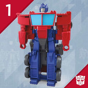 Transformers 1-Step Flip Heroes 3-Pack, 4-Inch Wheeljack, Bumblebee, and Optimus Prime Action Figures, Kids Easter Toys or Basket Stuffers, Age 6+