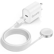 Upgraded Apple Watch Charger, Magnetic Fast Charger, USB C Charger Block Plug Adapter with 6.6FT iWatch Portable Wireless Fast Charging Cable Cord for iWatch Series Ultra/9/8/7/6/SE/SE2/5/4/3