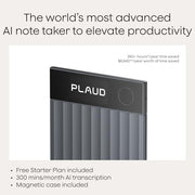 Plaud Note Pro AI Voice Recorder Transcribe & Summarize for Meetings Calls | AI Note Taker for Professionals & Teams, Productivity, 112 Languages, Ultra-Slim, InstantView Display, Case Included, Black