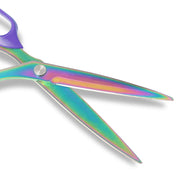 Asdirne Fabric Scissors, Dressmaking Scissors with Heavy Duty Titanium Plated Stainless Steel, Tailor Scissors for Cutting Fabrics and Leather, Purple, 10 Inch