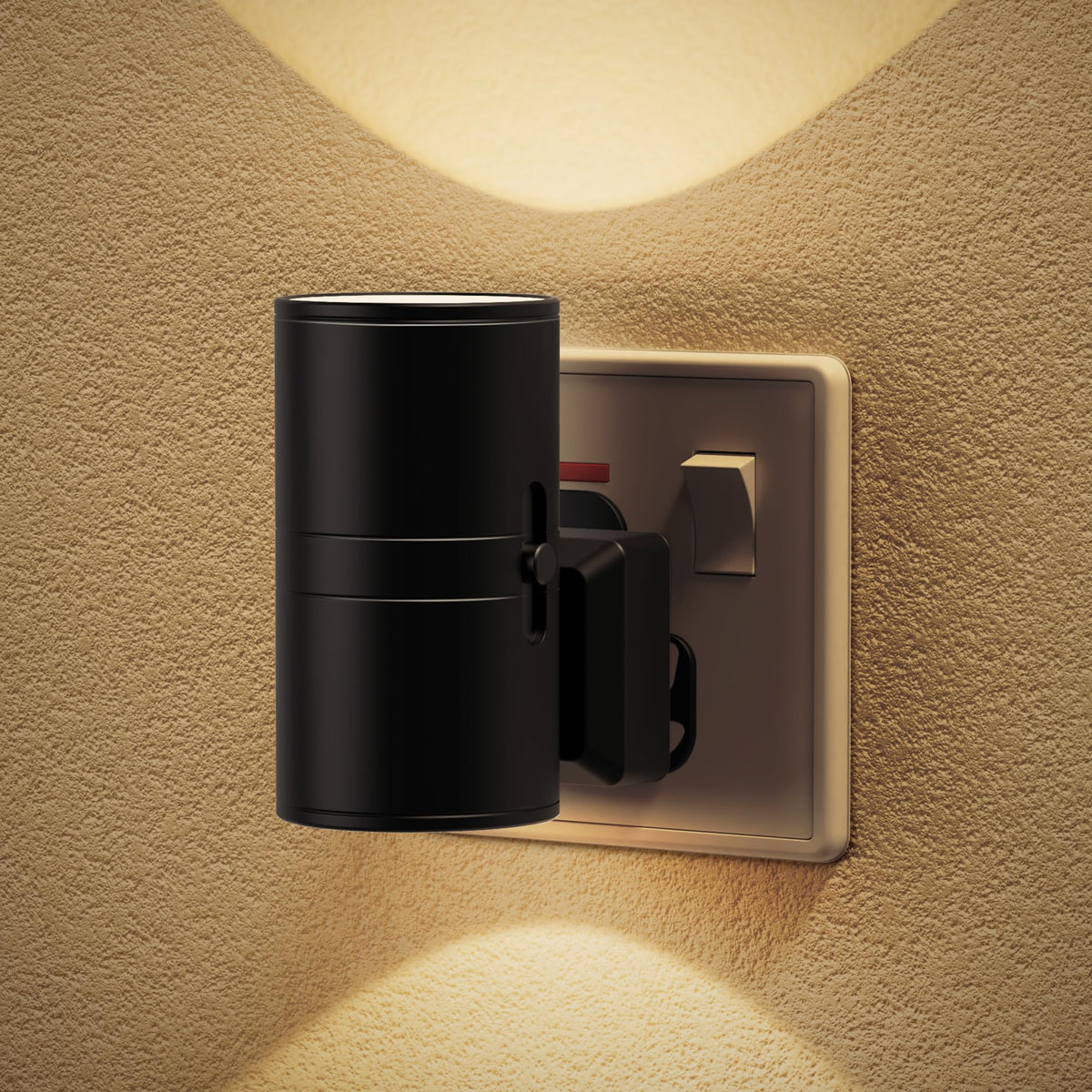 JandCase Night Light, Night Light Plug in Wall with Dusk to Dawn Sensor | Dimmable 0-100LM, 3000K Warm White, Plug in Nightlight for Hallway, Bathroom, Bedroom, Stairs