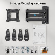 Pipishell Full Motion TV Wall Mount for Echo Show 21/15 and 13-43 Inch Flat Curved Screen TVs & Monitors, Max VESA 200x200mm up to 44lbs, TV Mount Wall Bracket with Rotation Swivel Tilt Extension