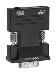 FACAIIO VGA Female to VGA Male Adapter with 3.5mm Audio Cable, Projector, Monitor, PC, and Laptop