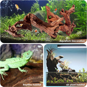 Jorewood Natural Aquarium Driftwood for Fish Tank Reptile Terrariums Decor | Safe Fish Tank Decorations, Unique Twisted Branches 3-Piece 7-11 Inch Low Tannin, Easy to Sink