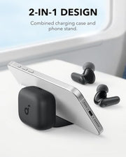 Soundcore P30i by Anker Noise Cancelling Earbuds, Hands-Free Viewing | Strong and Smart Noise Cancelling, Powerful Bass, 45H Playtime, 2-in-1 Case and Phone Stand, IP54, Bluetooth 5.4