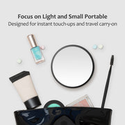 MIYADIVA 40X Magnifying Mirror, Small Magnifying Mirror with Suction Cup and Tweezers, As a Travel Essentials, Compact Mirror Set for Plucking Eyebrows 3.5 Inches