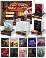 Mini Book Advent Calendar 2026 for Book Lovers, 24 Christmas Ornaments | 24 Readable, Decorative, Collectible Mini Books, Classic World Literature Surprises Christmas Countdown for Adults, Teens