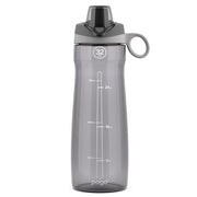Pogo BPA-Free Tritan Plastic Water Bottle with Chug Lid, 32 Oz, Grey | Leakproof water bottle with chug lid and carry handle. BPA-free, great for travel, school, outdoors, and gym.