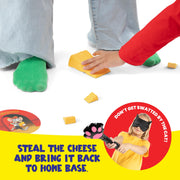 Cats and Robbers, Steal the Cheese Game by Relatable | Up and Active Halloween Family Games, Includes Inflatable Paw, Cheese, Squeaky Mice Feet and More