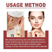 Soluble Freeze-Dried Collagen Film,Collagen Lifting Mask Kit,Freeze-Dried Forehead Mask Patch,for Skin Rejuvenation & Lifting