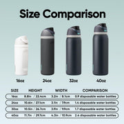 Owala FreeSip Insulated Stainless Steel Water Bottle, 945ml, Foggy Tide | Insulated Stainless Steel | Leak-Proof Lid | BPA-Free, Lead-Free, and Phthalate-Free | 2-in-1 Spout