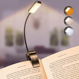Gritin 9 LED Rechargeable Book Light for Reading in Bed-Stepless Dimming | Eye Caring 3 Color Temperatures, Long Battery Life, Flexible Lightweight Clip On Book Reading Light for Studying