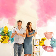 PrimePure Gender Reveal Confetti Cannon, Biodegradable Pink Powder, 2 Pack | Biodegradable Powder Cannon Smoke Bombs, Ideal for Outdoor or Indoor Baby Girl Gender Reveal Party & It's a Girl Baby Shower