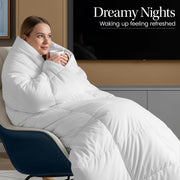 Utopia Bedding Coverless King Size Duvet, 10.5 Tog Box Stitched, White | Luxury Comforter with Ultra-Soft Touch Microfiber filling, Durable Construction and Corner Tabs, Machine Washable