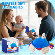 Interactive Crawling Crab Baby Toy, Musical Toy with 40 Songs & Recording | Soft Plush Toy for Tummy Time, Sensory Play, Moving Toy for Baby, Parent-Child Interaction, Gifts for Infants