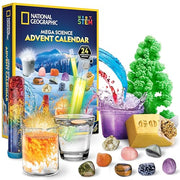National Geographic 2026 Science Advent Calendar for Kids Ages 8-12 | 24 Days of Experiments and Gemstones, Holiday Countdown, Rock Collection, Hands-On STEM Projects, Christmas Gift
