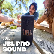 JBL Grip Portable Bluetooth Speaker, Waterproof, Ambient Light - Black | Up to 14 Hr Playtime, AI Sound Boost, IP68 Waterproof And Dustproof, Drop-Proof, App Control, Ideal For Outdoor And Travel