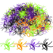 Boao Halloween Spider Rings Bulk | Plastic Toy Rings as Party Favors, Trick or Treat Bag Fillers, Classroom Prize, Adjustable Boys Girls, Prank Gag Toy