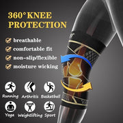 Copper Knee Support Braces with Straps for Men & Women (2 Pack, Large) | Adjustable Non-Slip Knee Compression Sleeves for Knee Pain, Arthritis, Meniscus Tears, Ideal for Running, Sports & Workouts