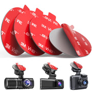 volport Sticky Adhesive Pad Replacement for Dash Cam Suction Cup Mount, 4pcs 2.2" 3M VHB Round Heat Resistant Double Sided Mounting Sticker Tape for Dashcam Car Dashboard Windshield Camera GPS Holder