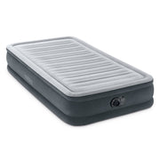 Intex Dura-Beam Deluxe 18" Twin Size Air Mattress with Built-in Pump | 64411ED - Comfort-Plush Portable Inflatable Bed for Camping, Travel & Guests