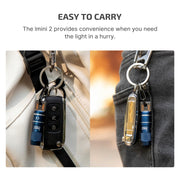 OLIGHT IMINI 2 Rechargeable EDC Keychain Mini Flashlight Midnight Blue | 50LM and 21M Throw, Compact and Portable, Mini LED Keyring Lights, Built-in Battery, Ideal for Everyday Carry and Emergencies