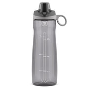 Pogo BPA-Free Tritan Plastic Water Bottle with Chug Lid, 32 Oz, Grey | Leakproof water bottle with chug lid and carry handle. BPA-free, great for travel, school, outdoors, and gym.