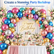 XEANCO Balloons 50 Pack, Beautiful Latex Balloons, Party Balloons, Wedding Balloons for Decoration, Perfect for YOUR Beautiful Parties, Birthdays (10-12 Inches)