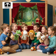 LOMTRATS Animal Hand Puppets for Kids with Movable Open Mouths, Perfect for Storytelling,Teaching,Preschool,Birthday Gifts