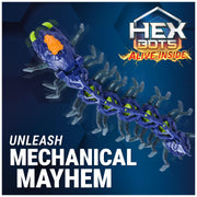 HEX BOTS Explodapede Robotic Centipede Remote Control Toy | Burst Open with a Click, Glowing LED Eyes, Autonomous or RC Movement, Easy to Use Remote, Prank Toy Gifts for Kids Ages 4+