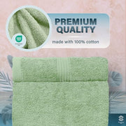 HomeBurg Luxe 2-Piece Bath Towel Set – Large Soft Cotton Towels, Absorbent, Durable & Skin-Friendly, Machine Washable, 65 x 137 cm, Sage Green