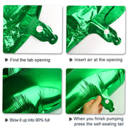 40 Inch Green Number 2 Balloons Foil Digital Helium Number Balloons | for 2nd 12 23 24 25 Birthday Anniversary Wedding Party Decorations,Jumbo Helium Balloon Giant Large Digital Balloon