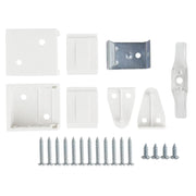 White PVC Venetian Blind Blinds Easy Fit Curtains Trimmable Fittings Windows Treatment Shutters Twist Open Close Pay only 1 Flat shipping £3.99 for multiple buying (White, 105 W x 150 L)