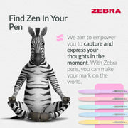 Zebra Pen Z-GRIP Smooth Ballpoint Pens Black Ink 5pk - Pastel Barrel 1mm Medium Point Retractable Ink Pens with Clip - Smooth Writing Pens with Low Viscosity Ink, Comfort Grip - 5 Pens Multipack