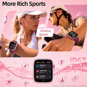 Smart Watch for Women, Bluetooth Answer/Make Calls, 1.83"HD Screen, 2 Bands | IP67 Waterproof Fitness Tracker, Heart Rate/Sleep Monitor, DIY Dial, Multi-Sport Modes Pedometer, Smartwatch for iOS/Android